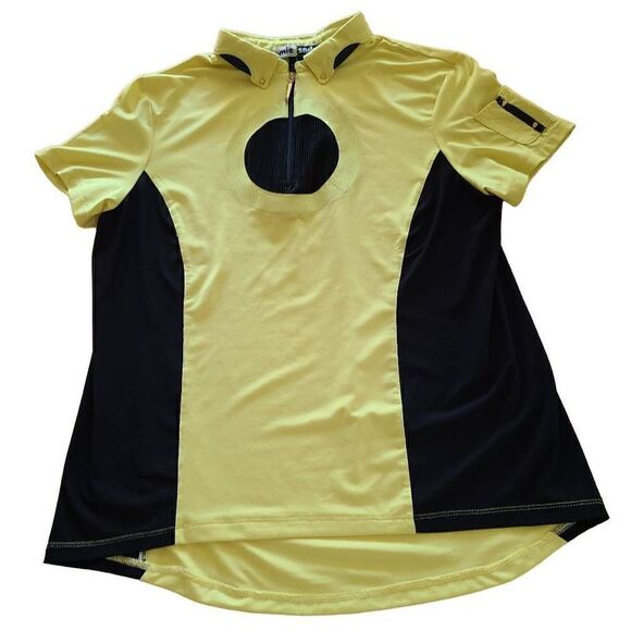 Jamie Sadock Womens Yellow Short Sleeved Golf Top Size M - Picture 1 of 10